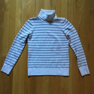 French Connection Sweater Turtleneck Striped